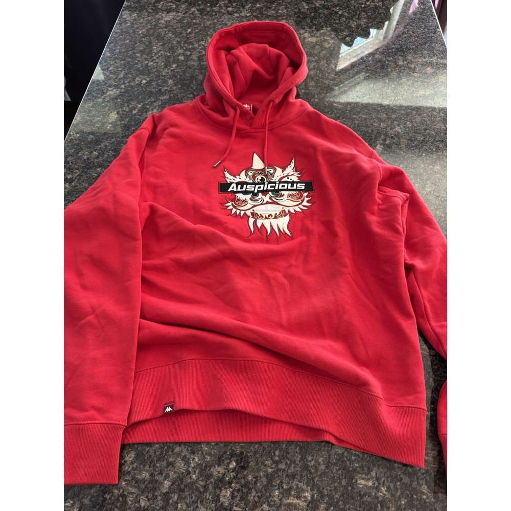 Kappa Men's Red Year Of The Dragon Hoodie. Size Large